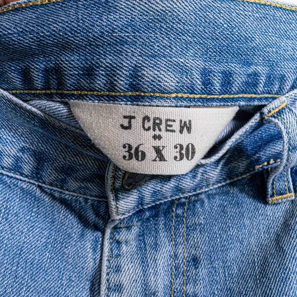 J Crew Baggy Wide Leg Jeans 36 x 30 Y2K Preppy Surf Streetwear Skate - Picture 6 of 10